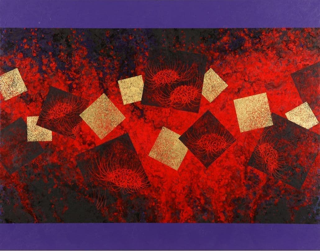 鶴田一郎:琳派シリーズ 彼岸花 2008