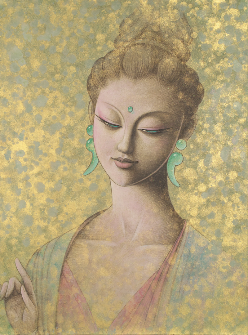 鶴田一郎の美人画 骨董品 BUDDHIST ART|鶴田一郎:ICHIRO TSURUTA