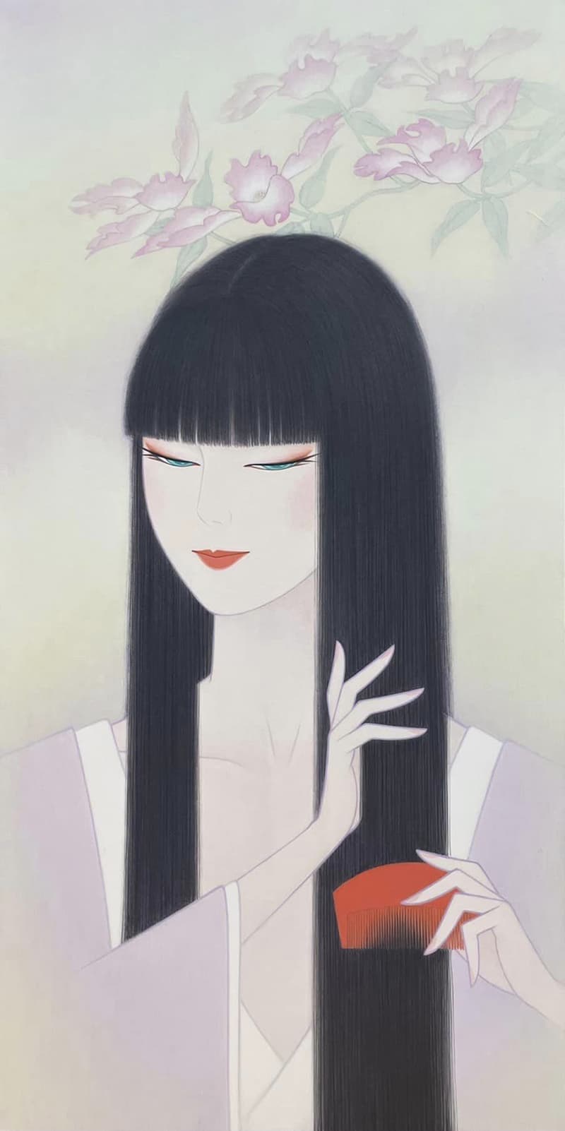 ICHIRO TSURUTA:髪を梳く君（春）,2023