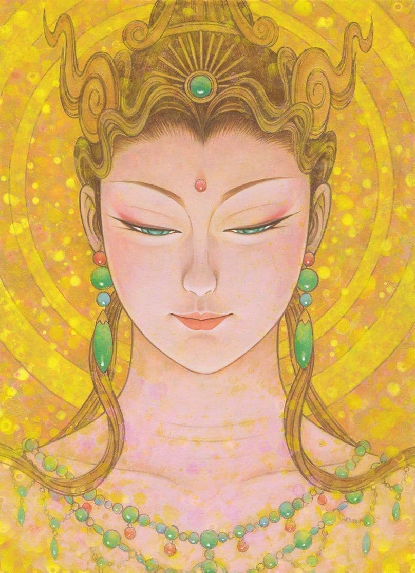 鶴田一郎：美麗観音菩薩 光り有り 2017