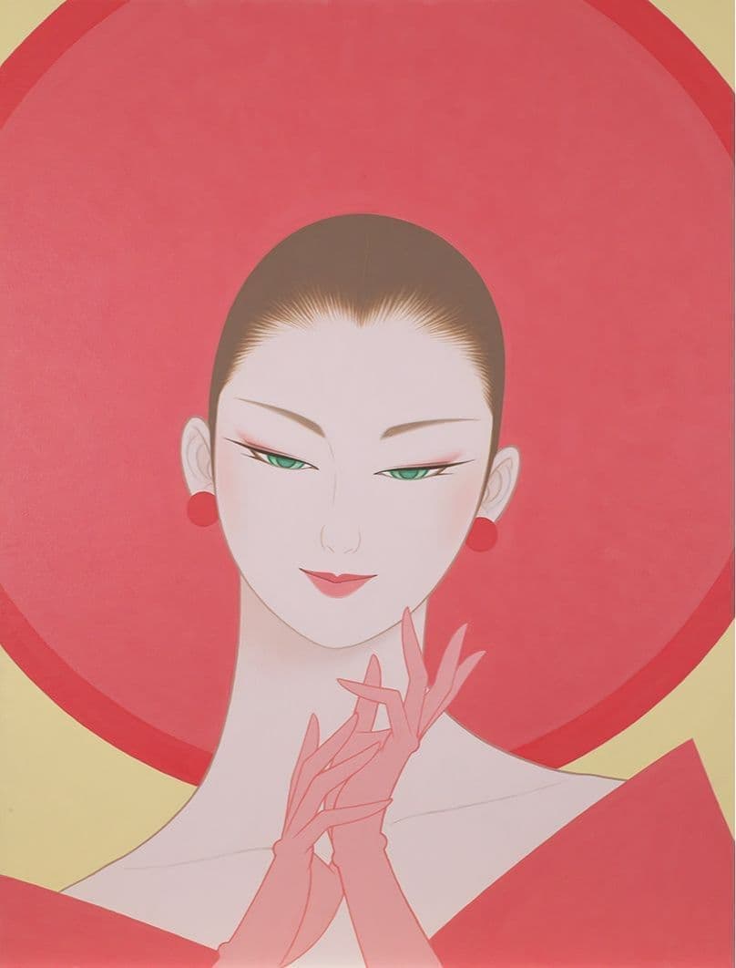 ICHIRO TSURUTA: Graceful Big Hat, Pink, 2020
