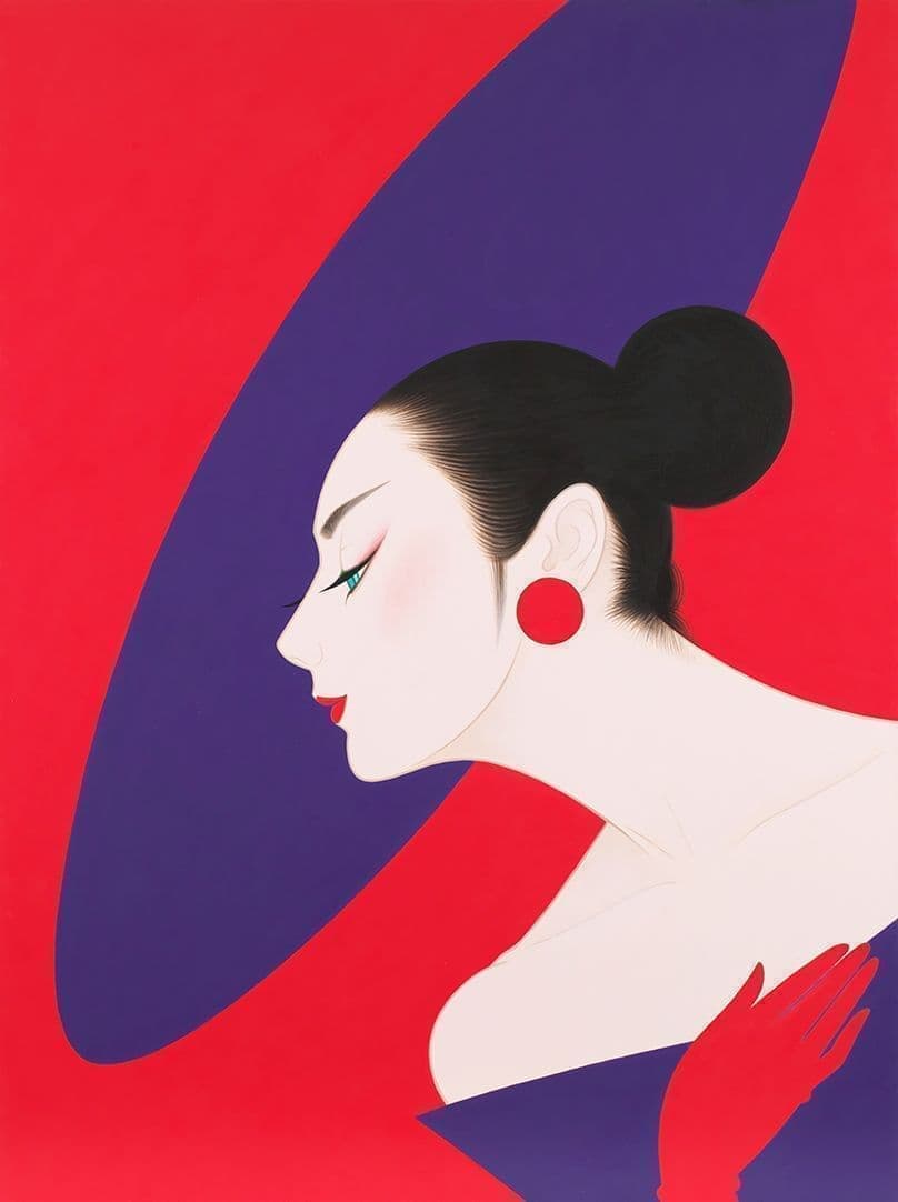 ICHIRO TSURUTA: Graceful Big Hat, Purple, 2020