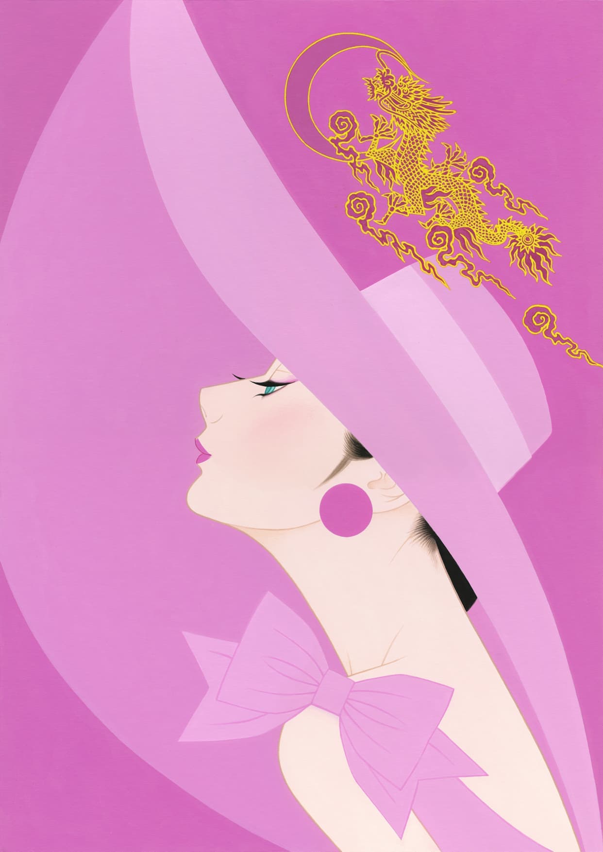 ICHIRO TSURUTA: ブレッシング ピンクドラゴン,2023