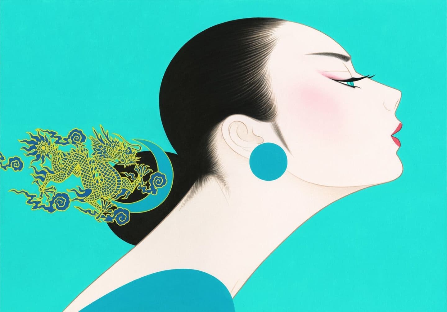 ICHIRO TSURUTA: ブレッシング グリーンドラゴン,2023