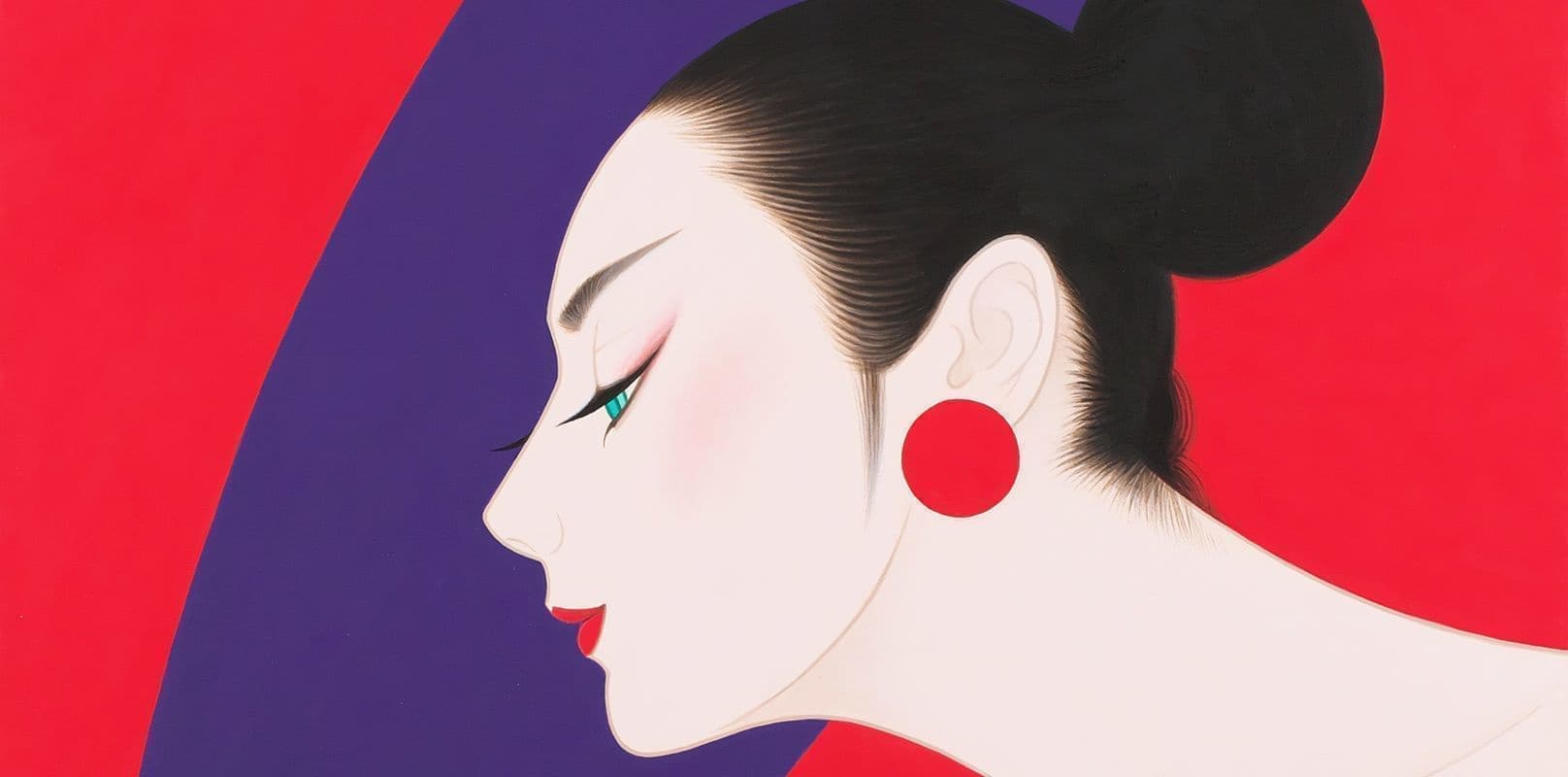 ICHIRO TSURUTA: Graceful Big Hat, Purple. 2020