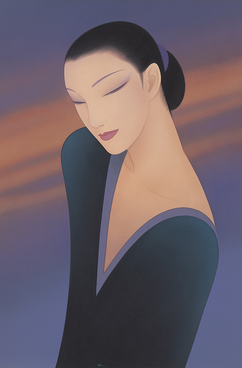 鶴田一郎: 夕焼けと女, 1981